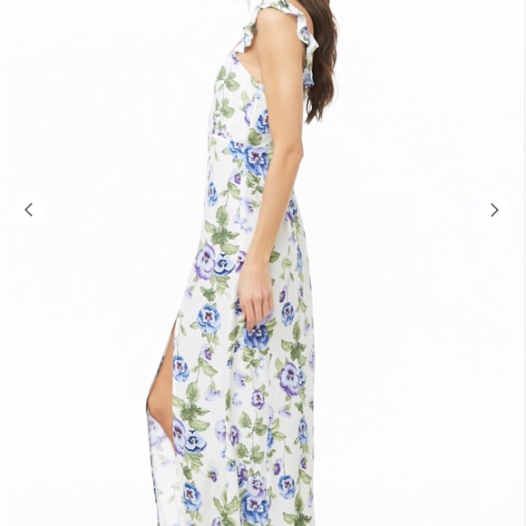 Floral Ruffle-Strap Maxi Dress - Picture 4 of 6